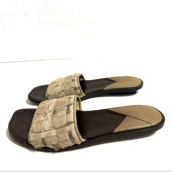 BOTTEGA VENETA CALF HAIR MONTE CARLO SLIDE SANDALS SIZE 5.5 - Picture 4 of 14